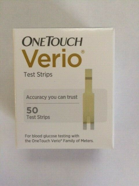 One Touch Verio Test Strips, 50 Count Each Exp. 08/2022 Or Later