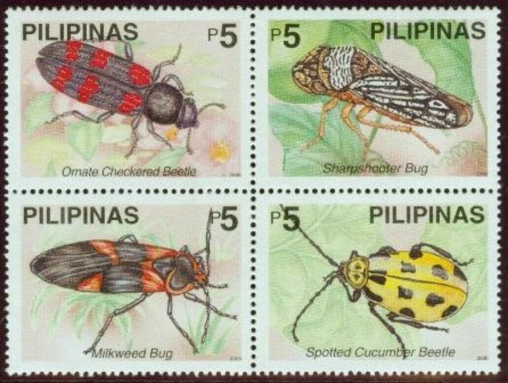 Philippines #2677 Bugs Block Of 4 (never Hinged) Cv$4.00