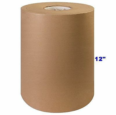 12" X 1200' Brown Kraft Paper Roll 30# Shipping Wrapping Packaging Cushioning