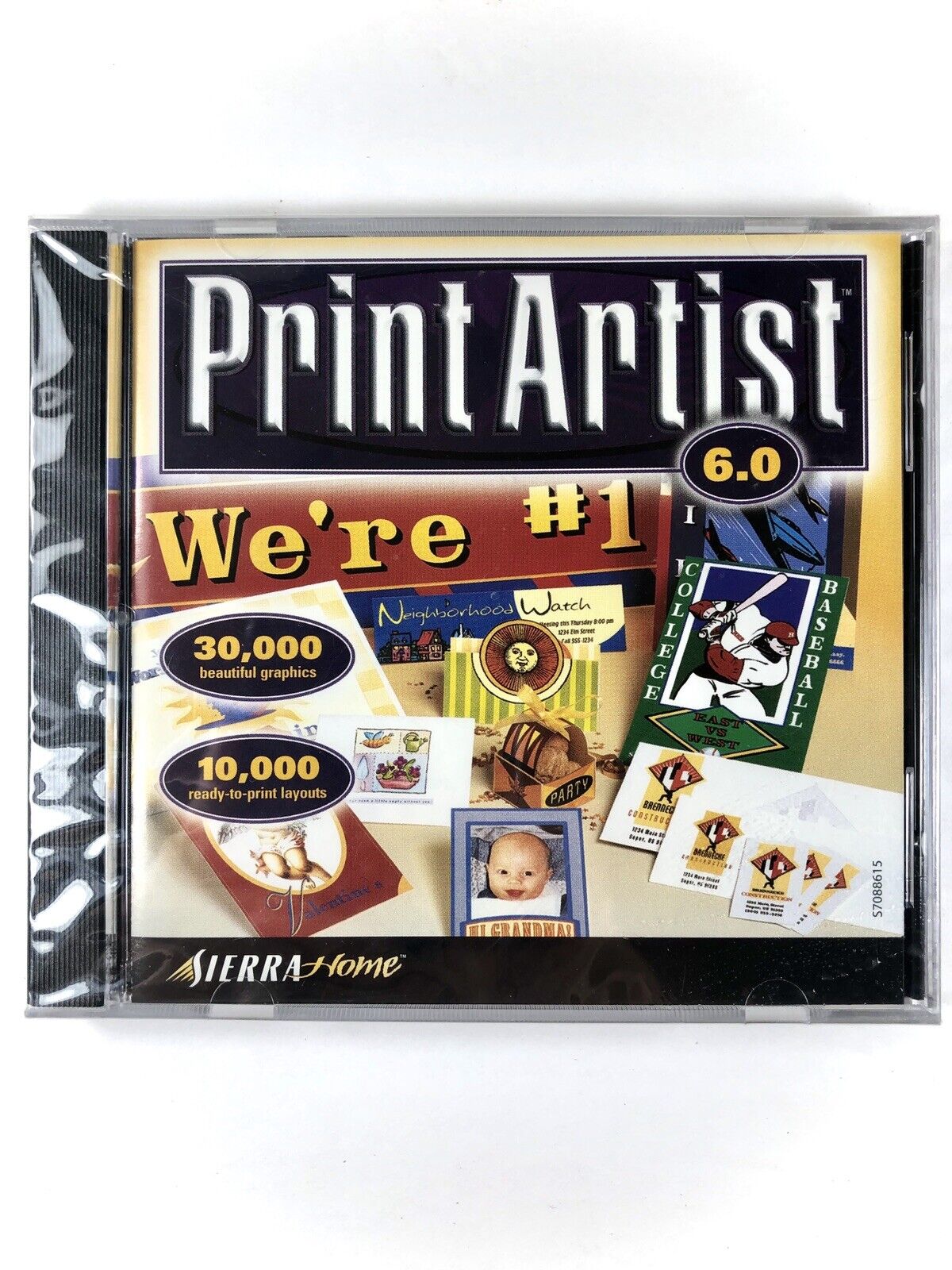 Print Artist 6.0 Cd-rom Sierra Home 1999 Windows 98/95/nt -- New / Sealed
