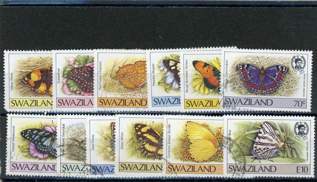 Swaziland 1987  Butterflies Scott# 506-16,518  Canceled