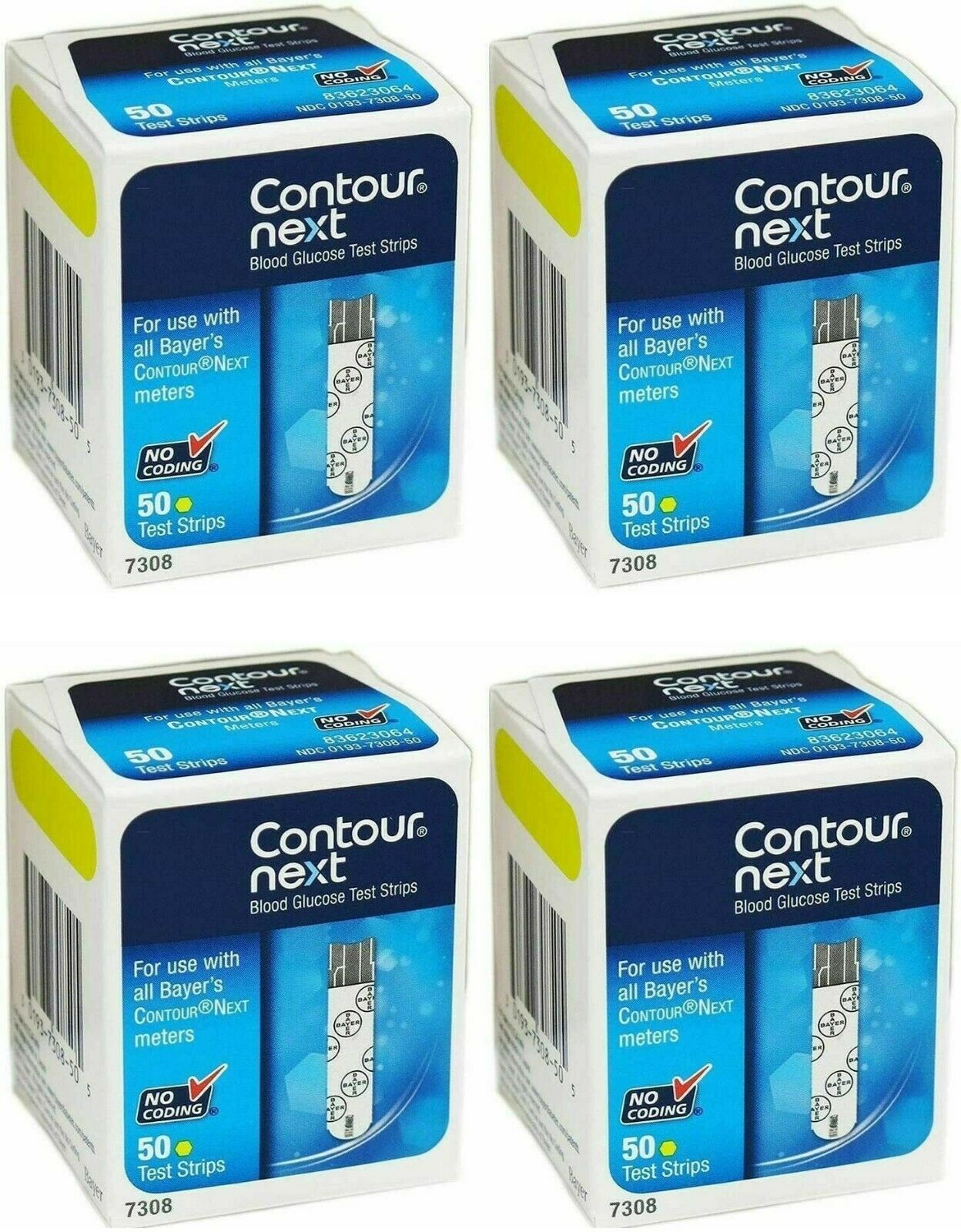 200 Contour Next Test Strips 4 Boxes Of 50 Exp In 2022--freaky Fast Shipping!!!