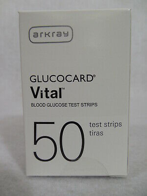 Arkray Glucocard Vital Diabetic Blood Glucose Test Strips 50ct 1 Box ~free Ship~