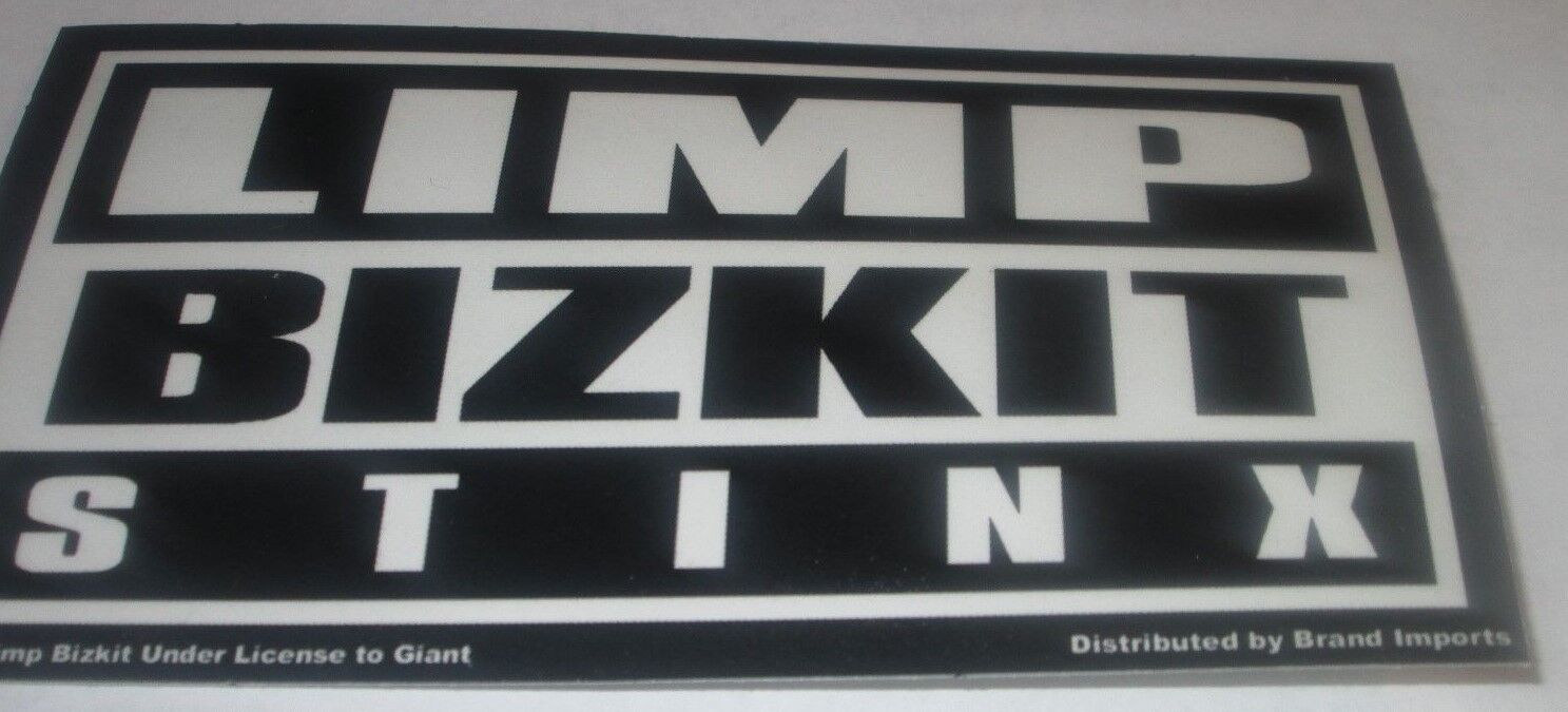 Limp Bizkit Sticker New Early 2000's Vintage Oop Rare Collectible