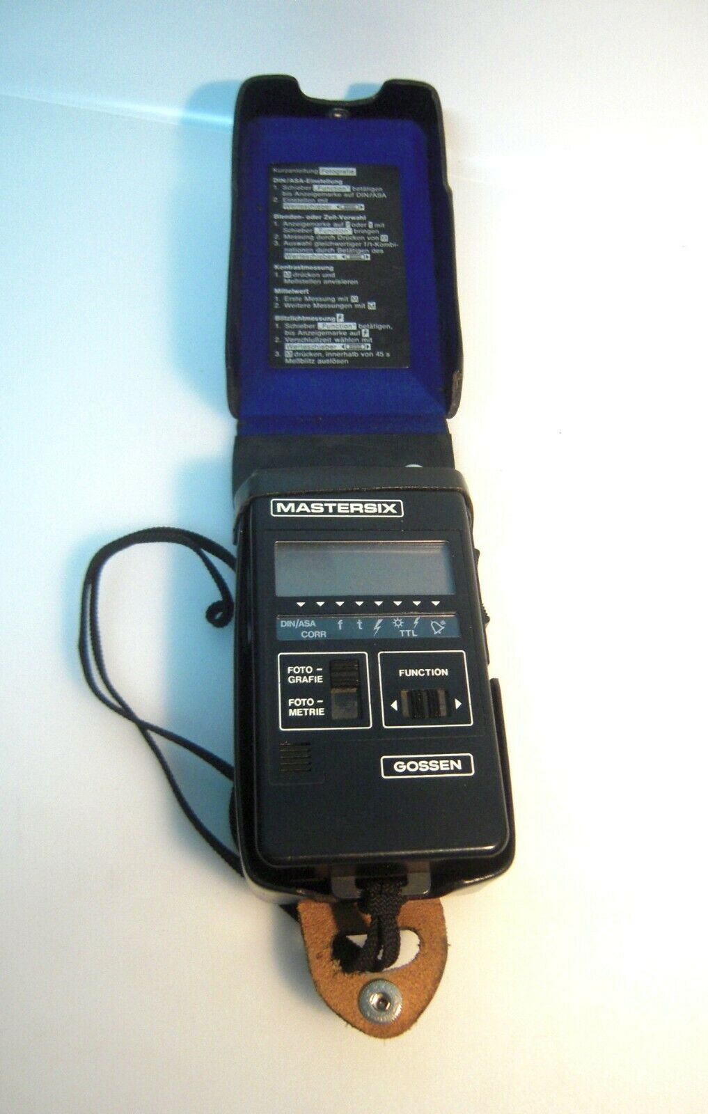 Gossen Mastersix Exposure Light Meters With Case/tested–m801