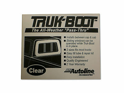 Auto Line Truk Inflatable Boot Camper Shell Topper Cap Seal Mid Size Truck 2000