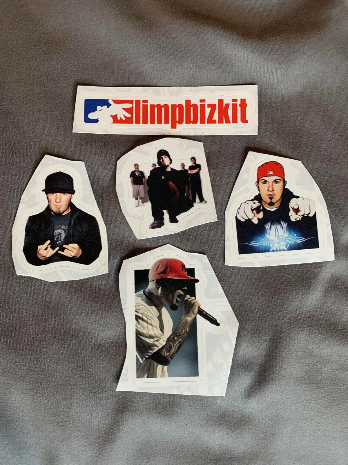 Lot (5) Limp Bizkit 3/4" To 3 1/2" Band Logo Stickers Fred Durst Fast! Free Ship