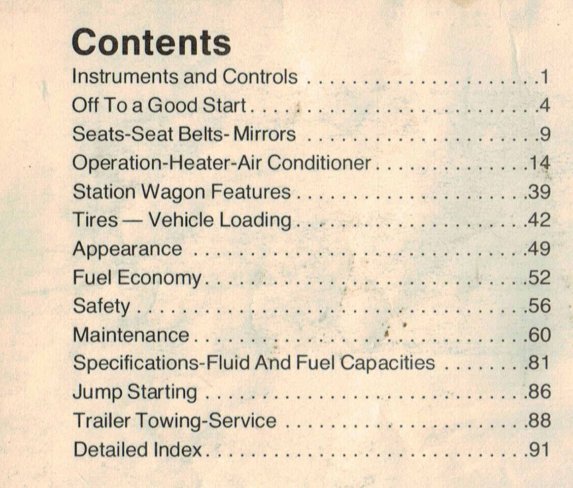 1982 Dodge Aries Owner / Owners Manual Book From Glove Box........free Ship