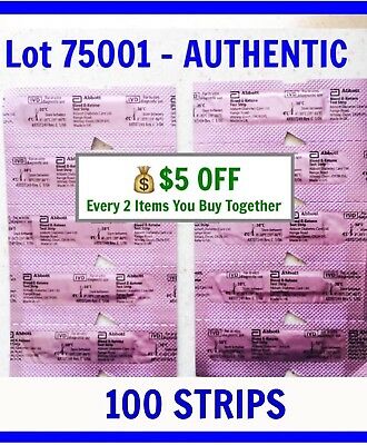100 Abbott Blood Ketone Test Strips For Precision Xtra &other Meters Jan'22 Keto