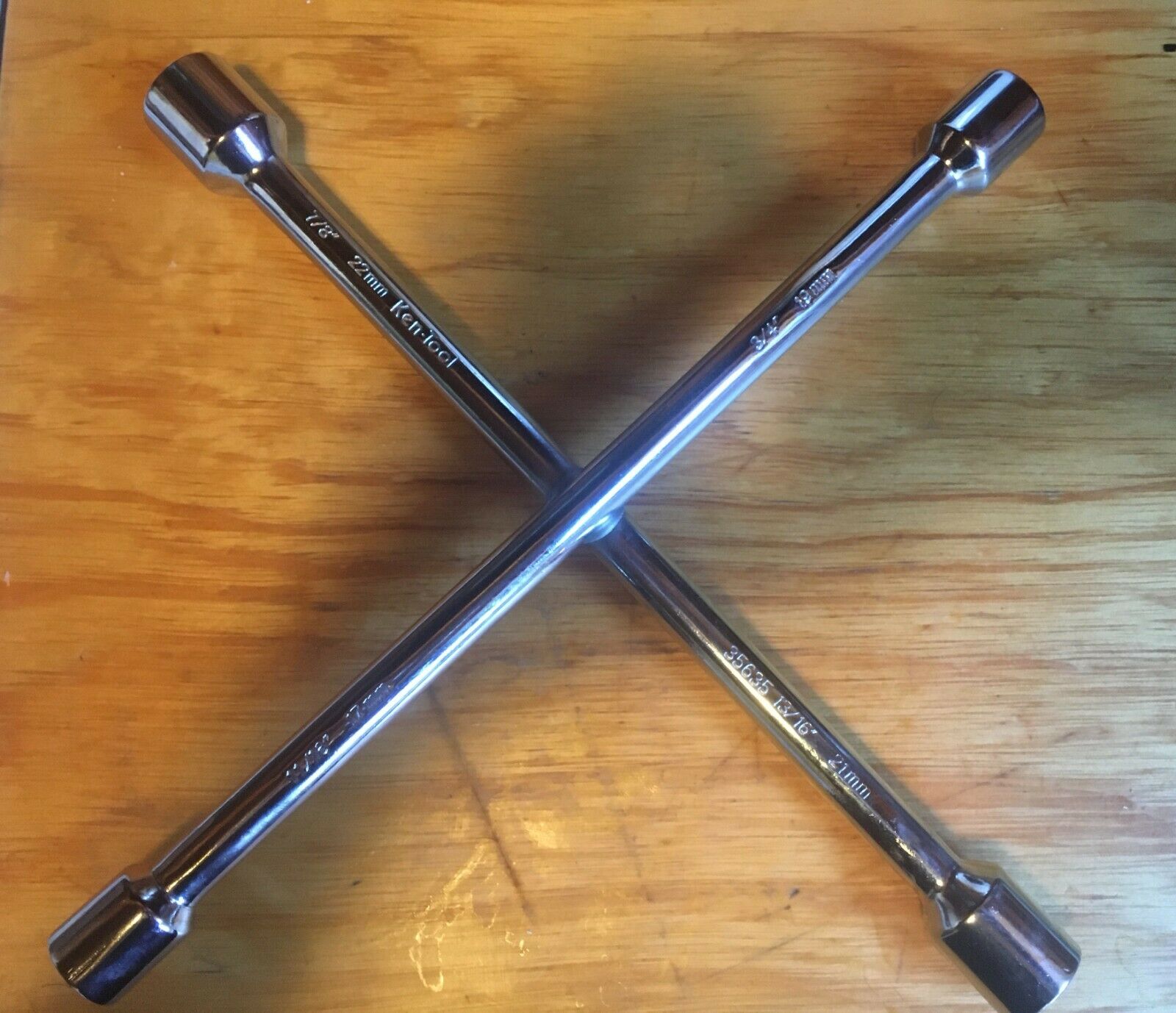 Ken-tool 35635 4-way Chrome Lug Wrench