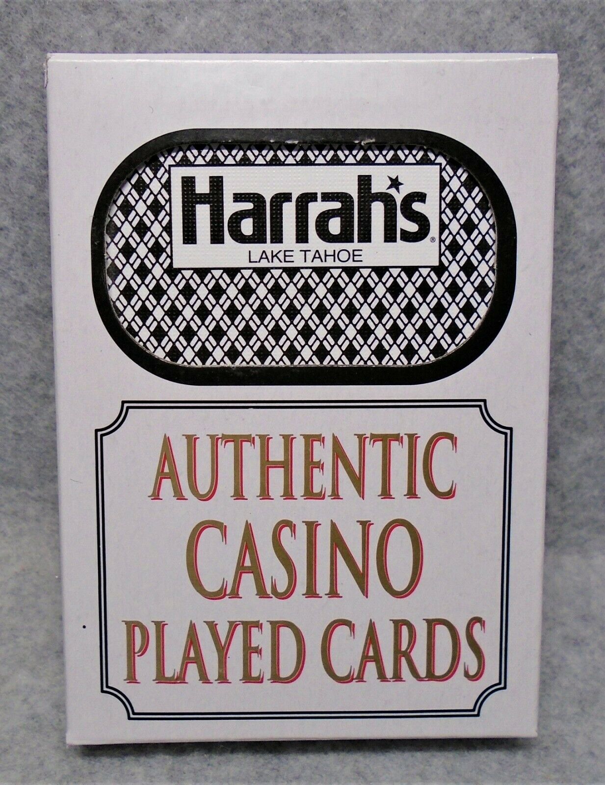 Vintage Harrah's Hotel Casino Lake Tahoe Nevada Playing Cards Sealed Lqqk
