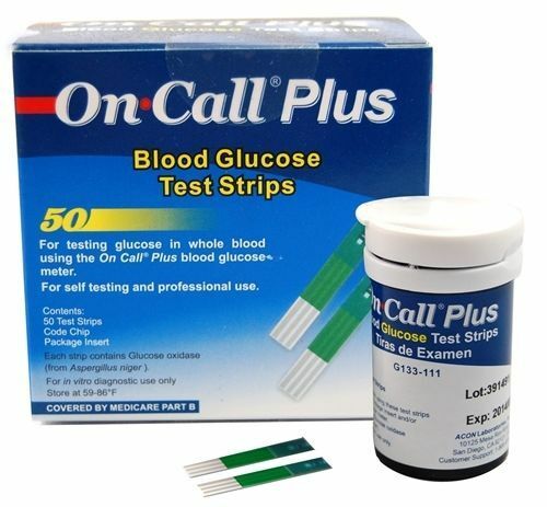 200 On Call Plus Diabetic Test Strips Exp (mar 2022} Free Shipping And Handling