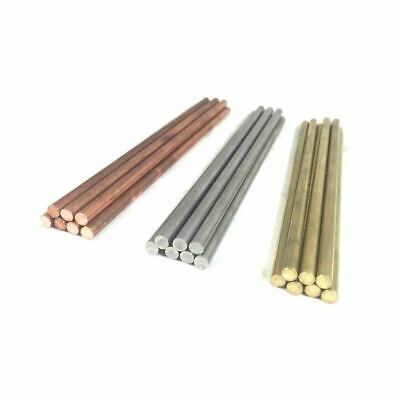 3/16" (.187) X 6" Pin Stock Round Rod- Copper, Brass, Stainless Steel- 1pc