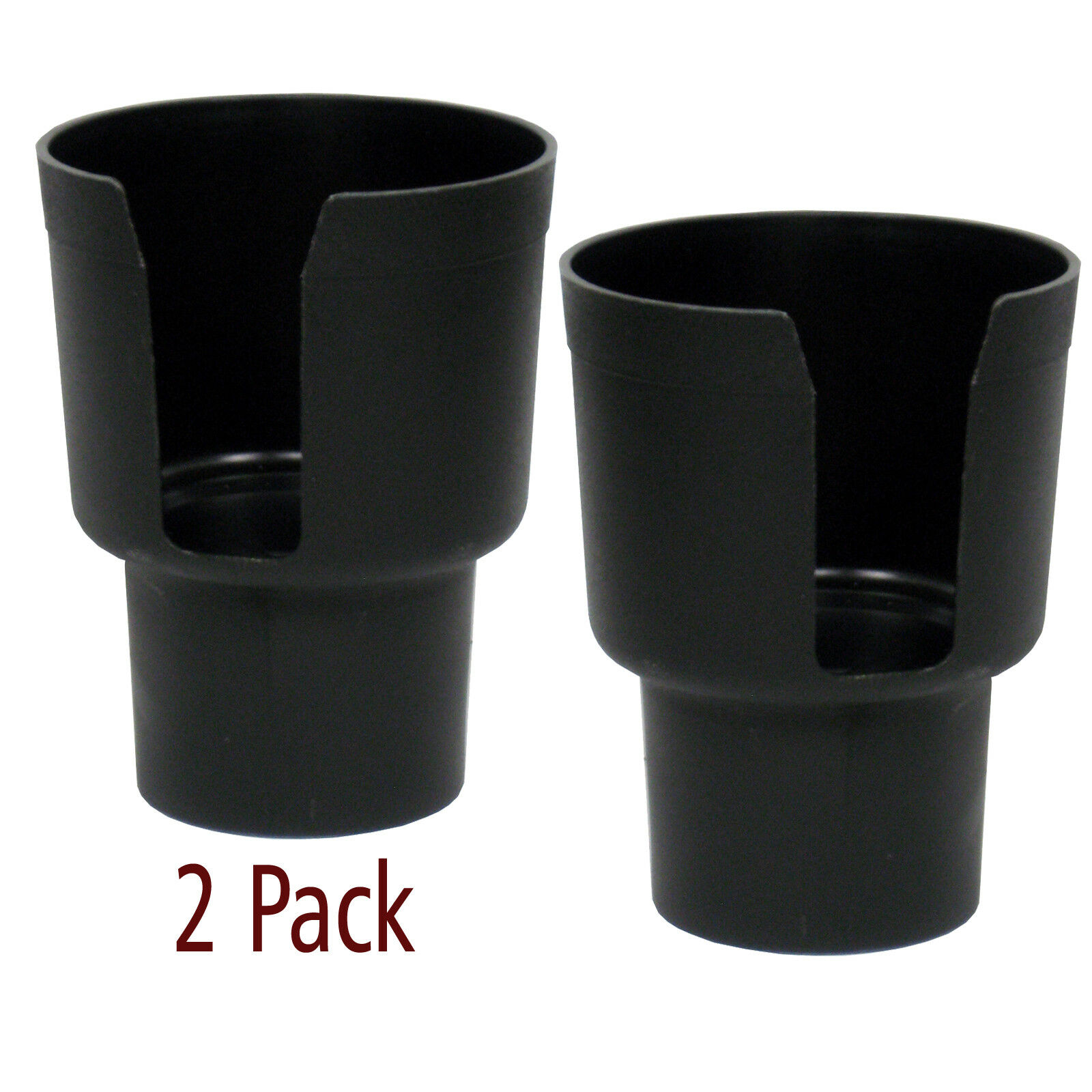 Gadjit Cup Keeper Cup Holder Adapter, Expands Car Cup Holders, Black 2 Pk 52615