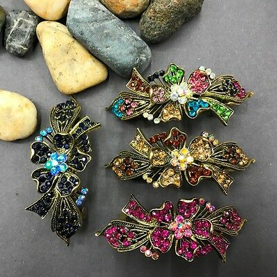 Us Seller Antique Tone 4pc Flower Hair Clip Barrette Good Quality Free Shipping