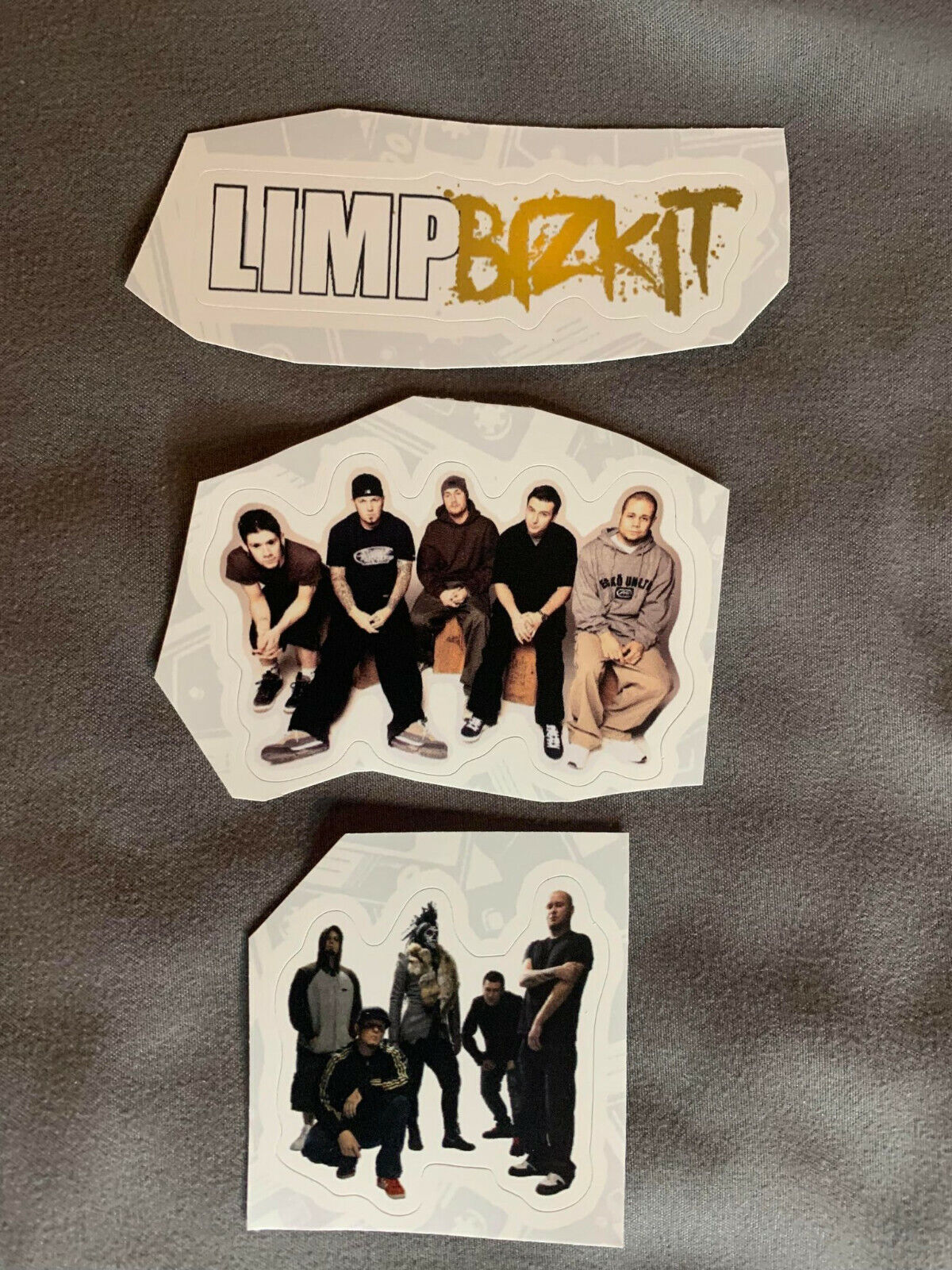 Lot (3) Limp Bizkit 3/4" To 3" Band Logo Stickers Fred Durst Fast! Free Ship!