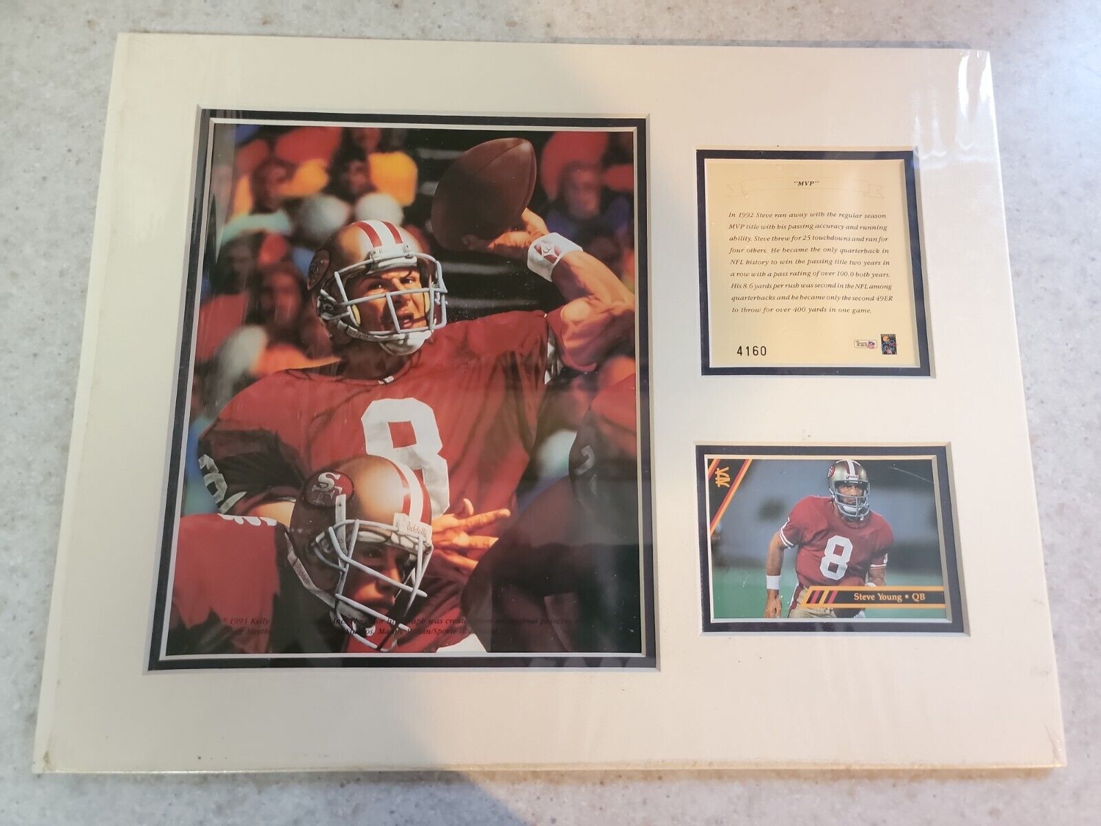 1993 Steve Young San Francisco 49ers Kelly Russell Limited Edition Lithograph