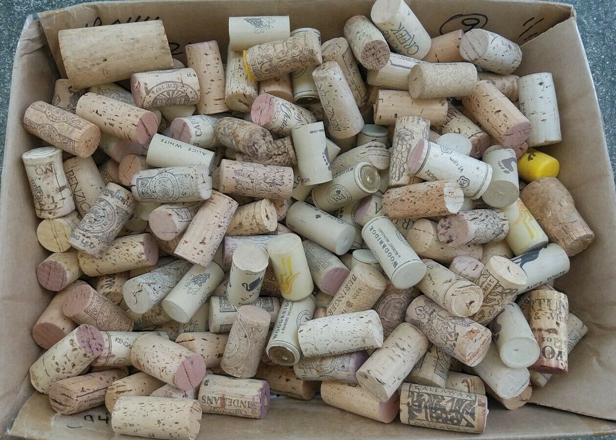 Over 280 Used Wine Bottle Corks