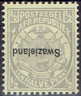 Swaziland 1889/1902 Transvaal Overprinted 1/2d Inverted Overprint Very Fine Mint