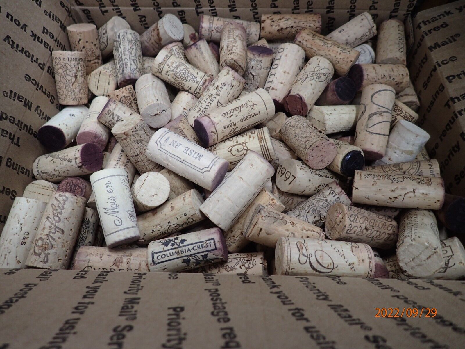 Used Wine Corks From Around The World, Lot Of Approx. 300, Free Shipping