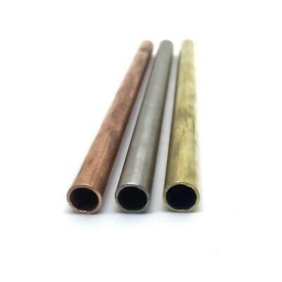 3/8" (.375) X 6" -round Tube- Stainless Steel, Copper, Brass- 1 Pc