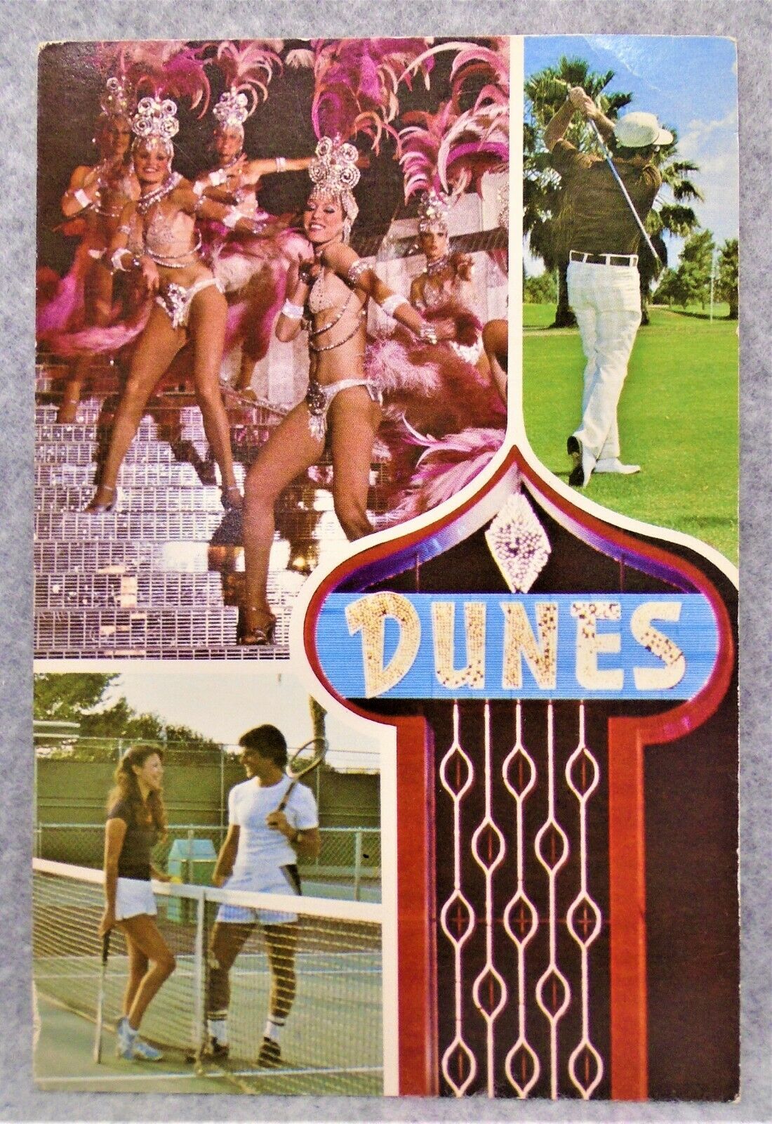Vintage Older Dunes Hotel Casino Las Vegas Nevada Postcard Htf