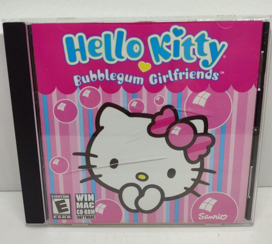 Hello Kitty Bubblegum Girlfriends Pc Cd-rom Game - Free Tracked Shipping