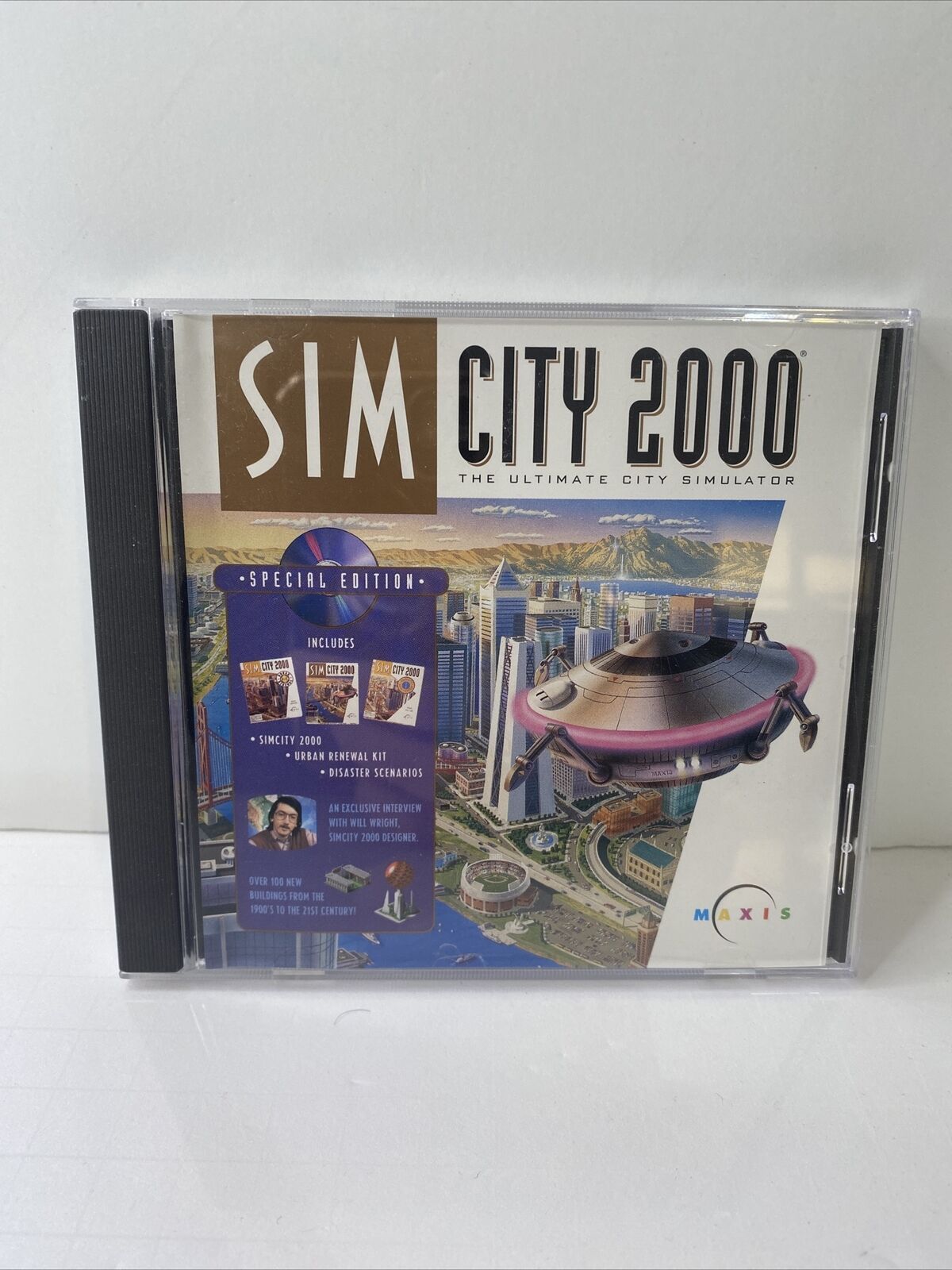 Simcity 2000: Special Edition (pc, 1995) Win 95 Ea Maxis New Sealed