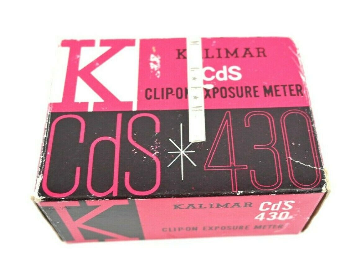 Rare Vintage Kalimar Cds K-430 Exposure Meter W Leather Case & Box Untested