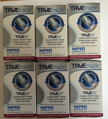 Truetrack Blood Glucose (300) Test Strips 6 Boxes Of 50 Count Exp: 03/28/2023