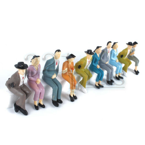 10 Pcs. Sitting 1:24 Scale Figures People G Scale Figures Male Female Human 1/25