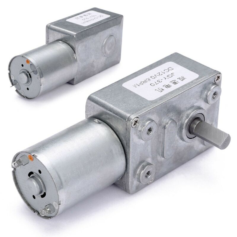 -us Dc 12v 0.6rpm High Torque Turbo Worm Electric Geared Motor Gw370 Low Speed