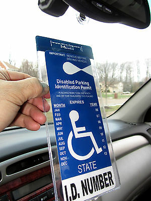 Mirortag Silver-protect & Magnetically Attach & Detach Your Handicap Placard/tag
