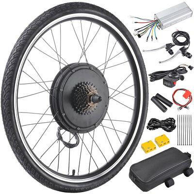 48v 1000w 26" Rear Wheel Electric Bicycle Motor Kit Ebike Cycling Hub Conversion