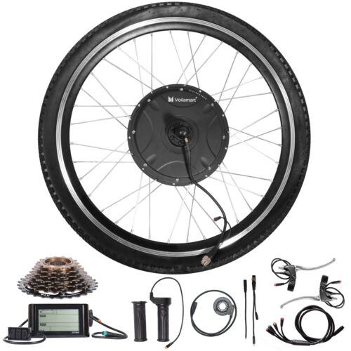 48v 1500w Rear Wheel Electric Bicycle Motor Conversion Kit E Bike Cycling W/ Lcd