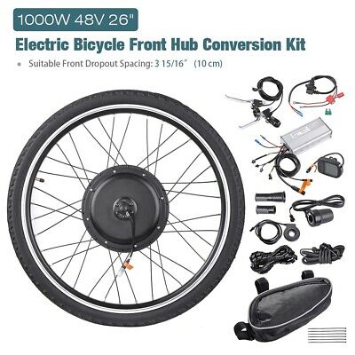 48v 1000w Front Wheel Electric Bicycle E-bike Conversion Kit Cycling Motor Lcd